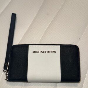 Michael Kors Black and White Wallet